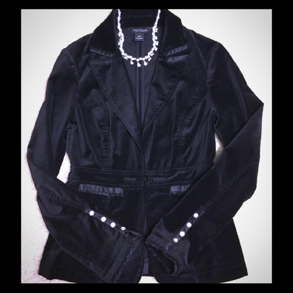 White House Black Market velvet blazer